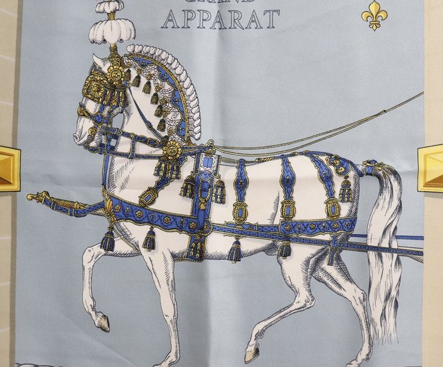 エルメス カレ90 GRAND APPARAT 盛装の馬 オレンジ エルメス カレ90
