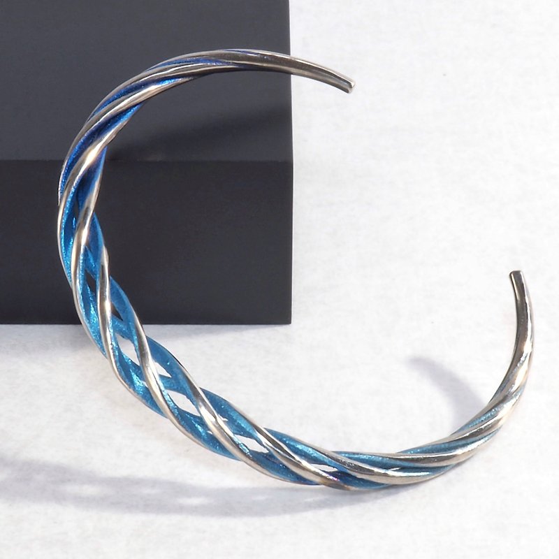 Titanium Bangle Circle of Seasons - Bracelets - Other Metals Multicolor