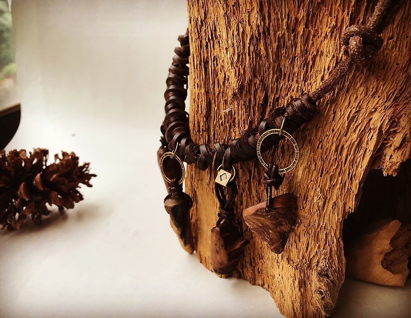Dream Traveler Wood Necklace - Necklaces - Wood Multicolor