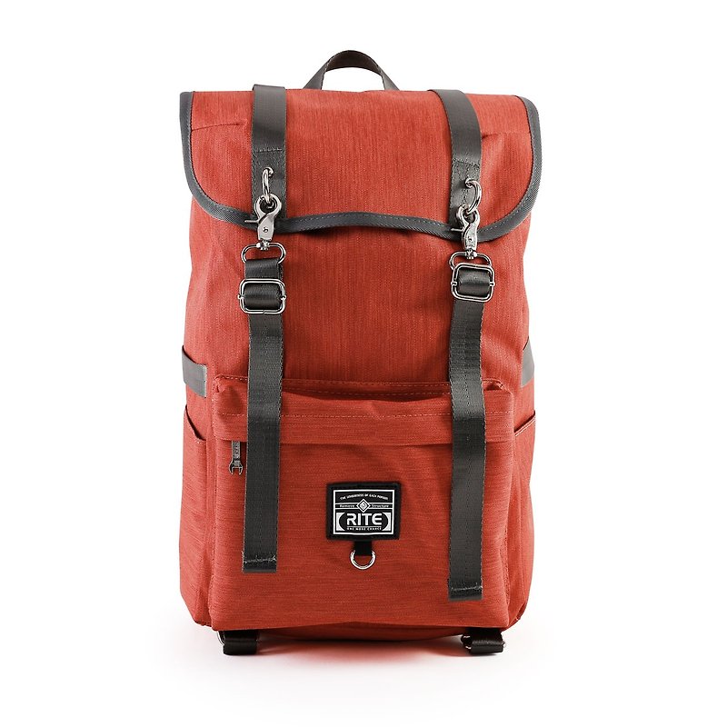 2016RITE 軍袋包(L)║毛呢橘║ - 後背包/書包 - 防水材質 紅色