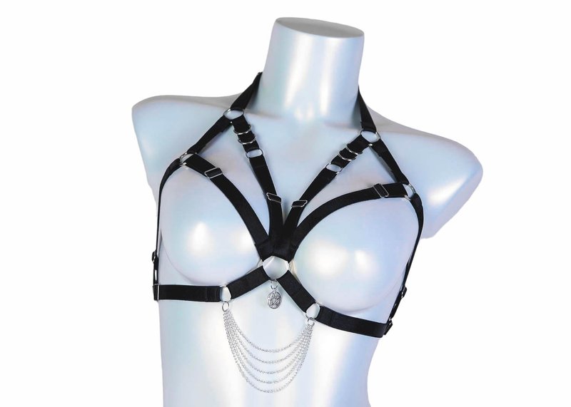 Witch Harness Top Black - 其他 - 其他材質 黑色