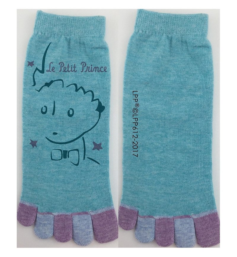 小王子經典版授權-五趾襪(藍),AA04 - 襪子 - 棉．麻 藍色