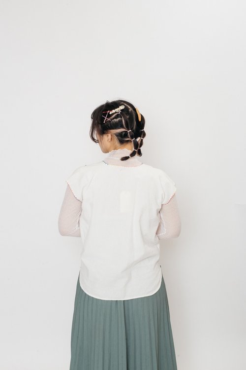 エスニック刺繍トップス 刺繍フォークブラウス【初恋店】A1084