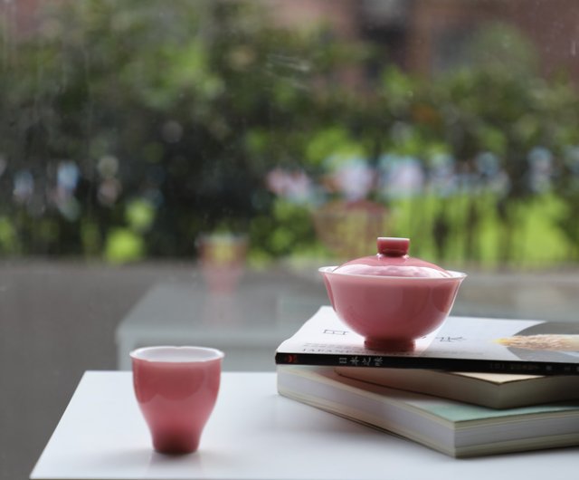 レッド中国茶セット景徳鎮セラミックティーセット - ショップ 挑雪