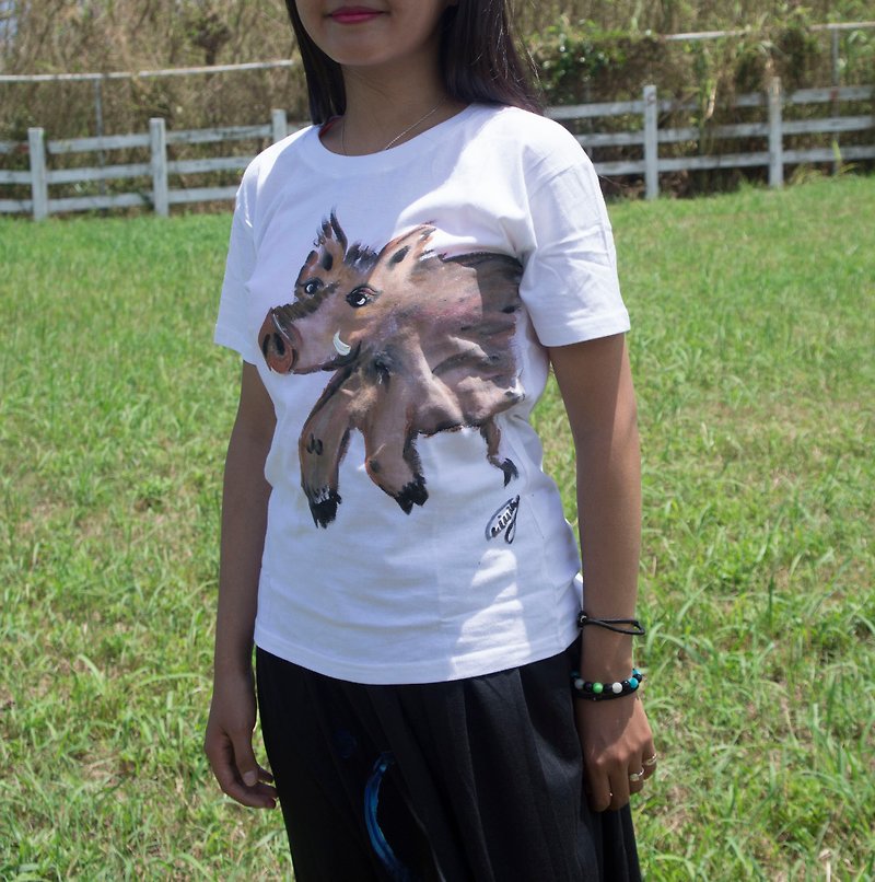 Houshan boar Winwing hand-painted clothes - Unisex Hoodies & T-Shirts - Cotton & Hemp 