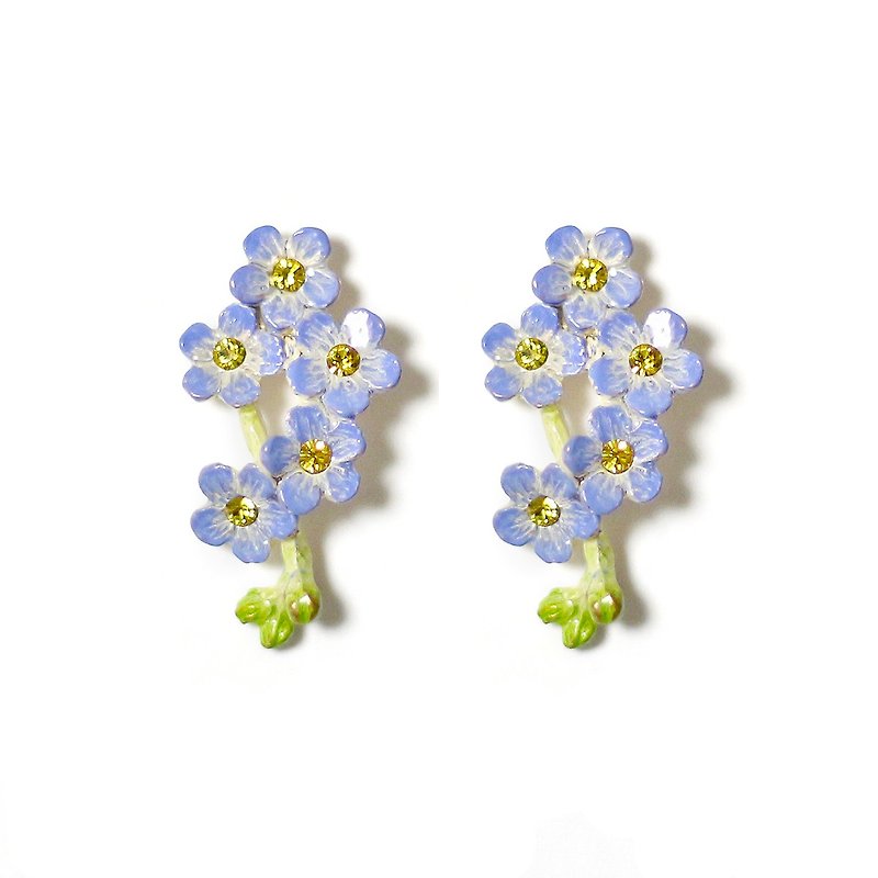 Forget me not PA501 - Earrings & Clip-ons - Other Metals Purple