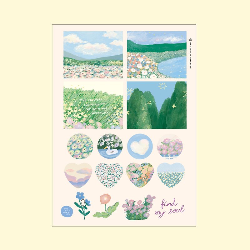 Find my soul sticker - Stickers - Paper Multicolor