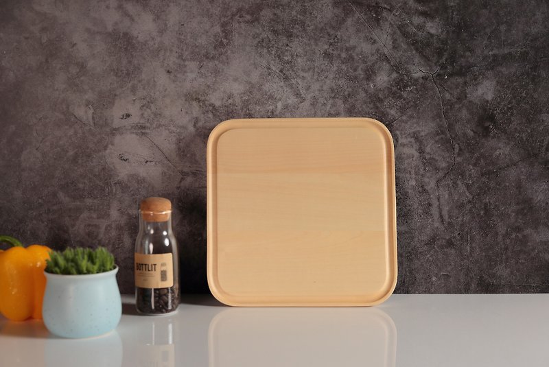 Simple style cutting board set square (beech/maple) - ถาดเสิร์ฟ - ไม้ 