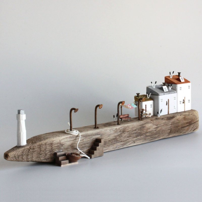 Driftwood interior - The sound of the waves and seagulls - W697 - ของวางตกแต่ง - ไม้ 