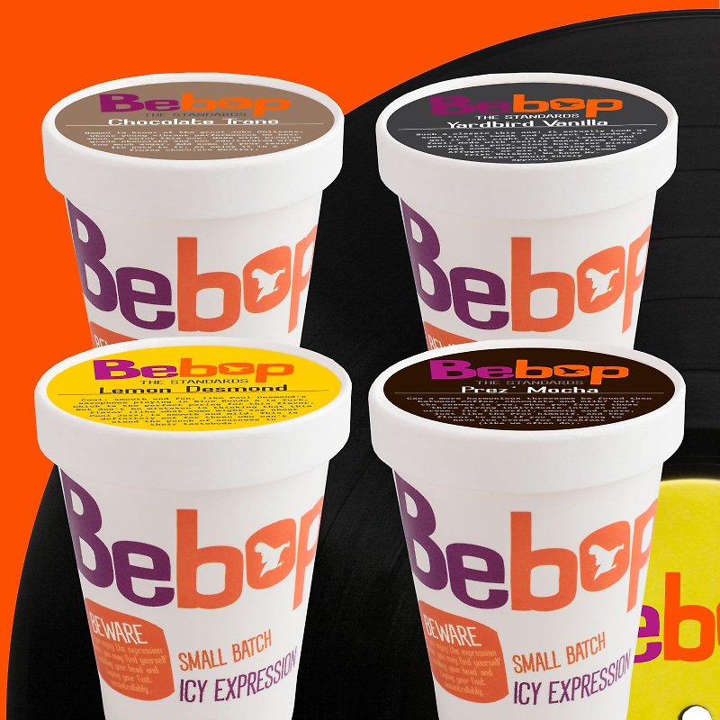 【Pinkoi限定最安値ギフトボックス 】Bebop Ice Cream 12oz 4pcs 送料無料 - アイス・氷菓 - 食材 多色