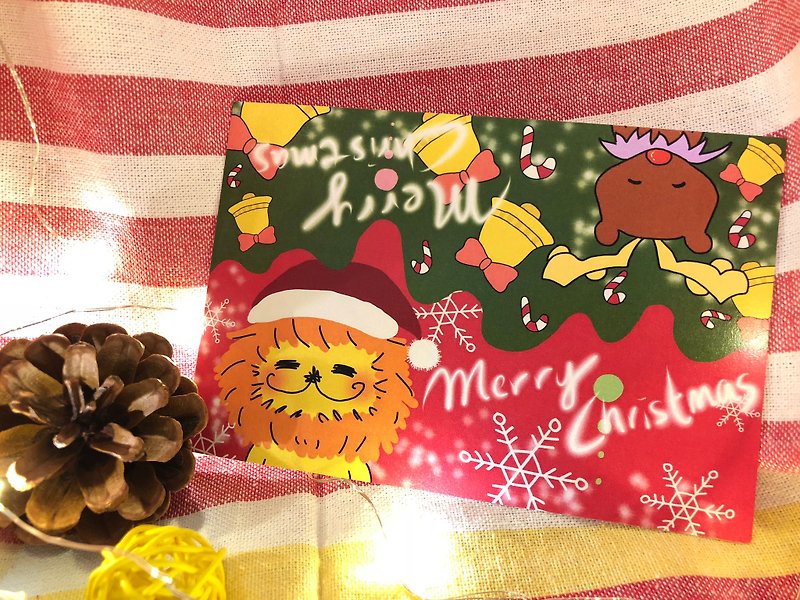 KaaLeo-2色のクリスマスカード - カード・はがき - 紙 レッド