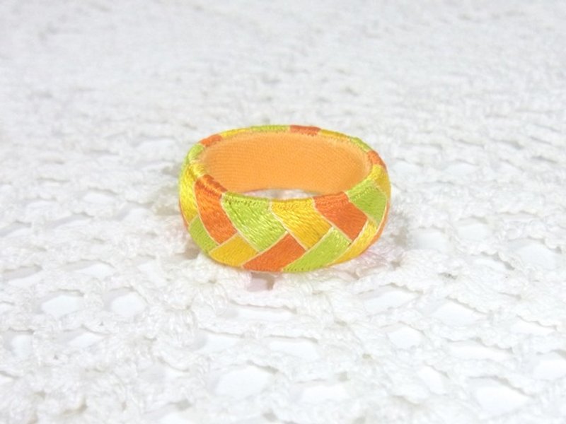 yubinuki_ring『凛』 - 戒指 - 絲．絹 黃色