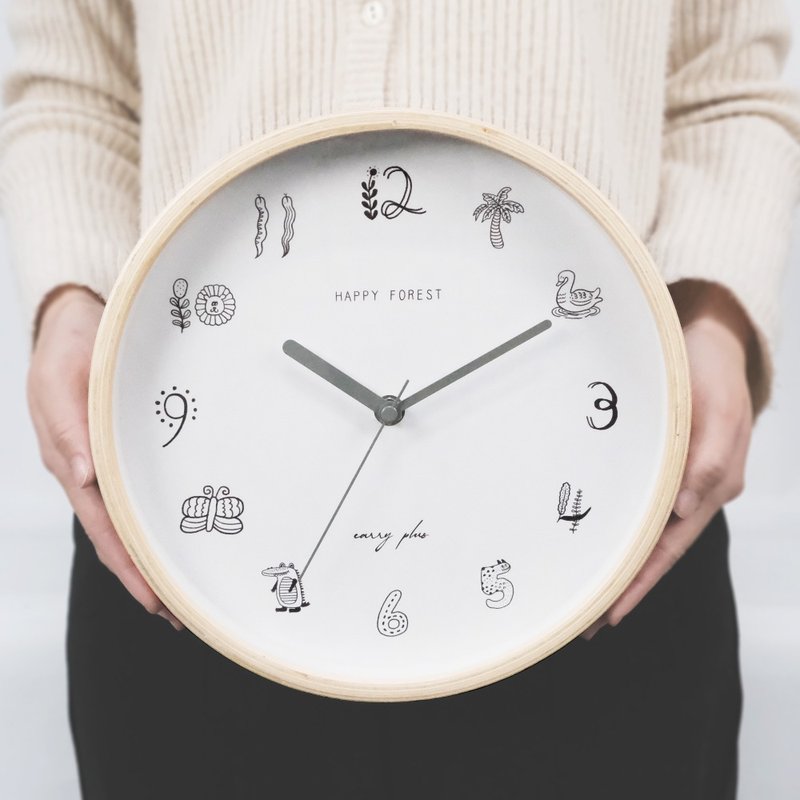 [Pre-order] Happy Forest Bentwood Wall Clock - นาฬิกา - ไม้ สีนำ้ตาล