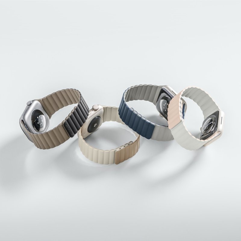 【Latest Watch Compatibility】Apple Watch Skin Duo Double-Sided Skin-Friendly Magnetic Silicone Waterproof Band - Other - Silicone 