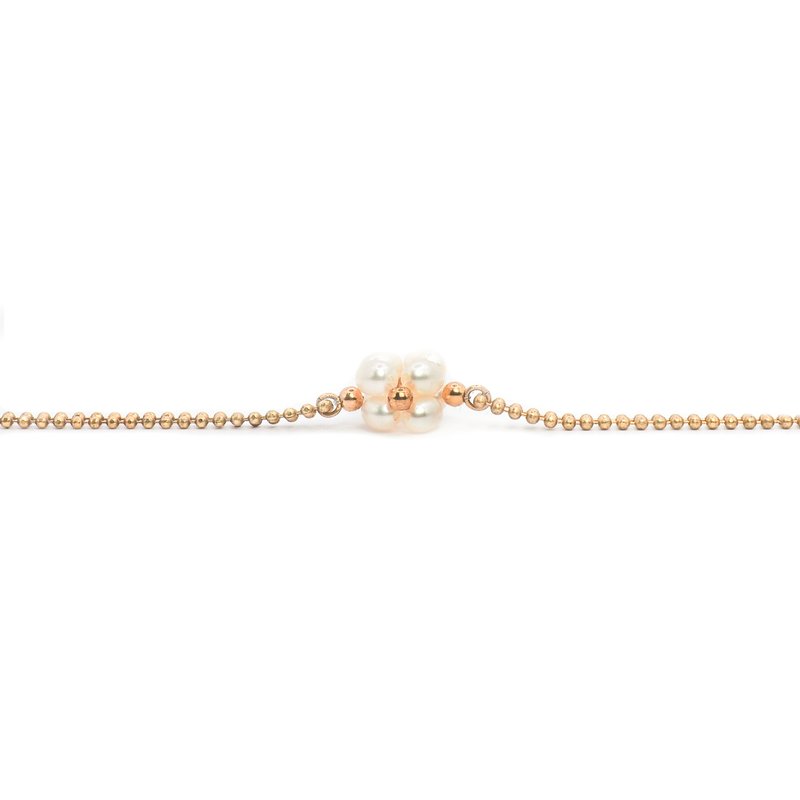 Entwine - 纏 手鍊 Wrap bracelet - 手鍊/手環 - 珍珠 金色