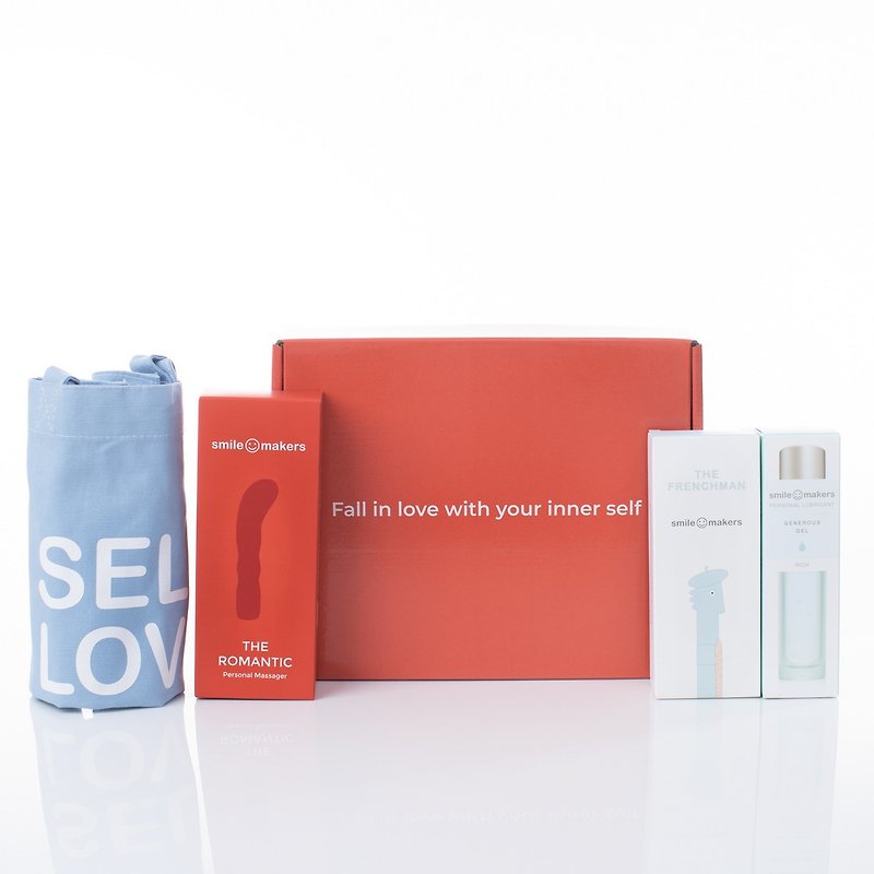 Smile Makers Gift Box (Red Tide Romance + French Lover + Thick Honey Lubricant + Tote Bag) - สินค้าผู้ใหญ่ - ซิลิคอน 