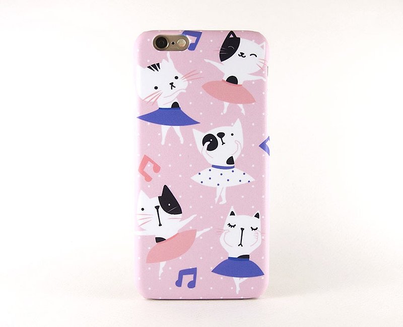 Ballerina Cat iPhone case 貓咪手機殼 เคสน้องแมว - Phone Cases - Plastic Pink