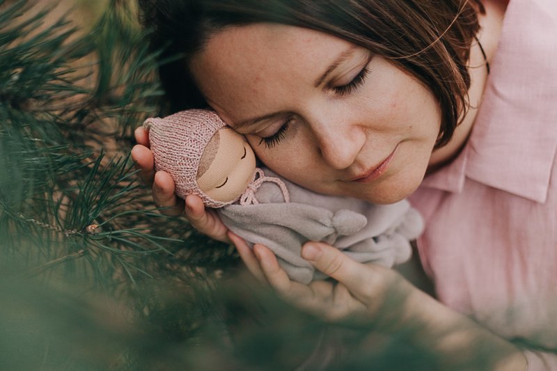 Waldorf doll Apalipalka, Organic baby toys, Waldorf cuddle doll - 寶寶/兒童玩具/玩偶 - 羊毛 卡其色