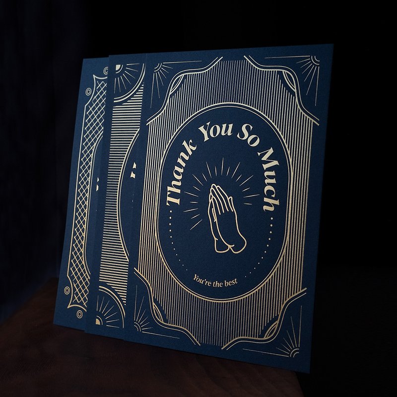 Thank You Card - Thank You Card - Cards & Postcards - Paper Blue