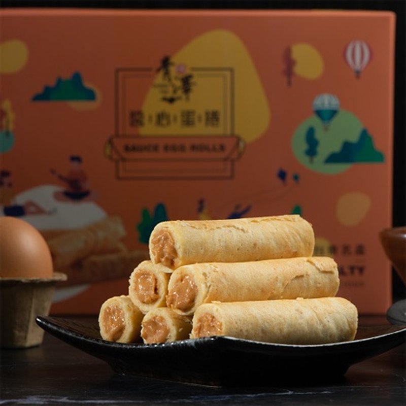 Qingze Sauce Egg Roll 200g | Peanut Flavor - ขนมคบเคี้ยว - วัสดุอื่นๆ 