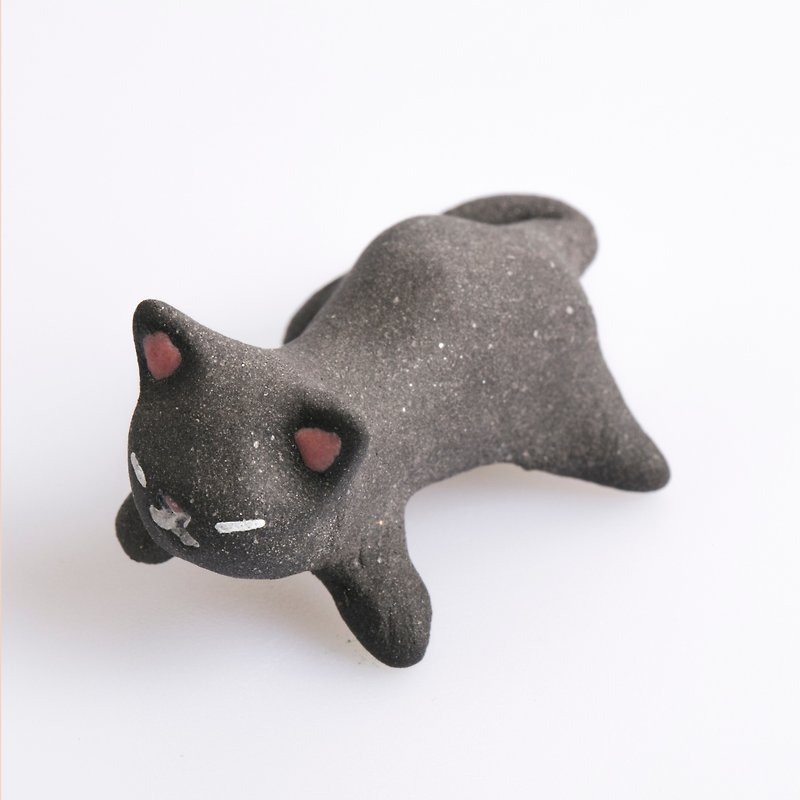 Black Cat Series—Spy Black Cat - Items for Display - Pottery Black