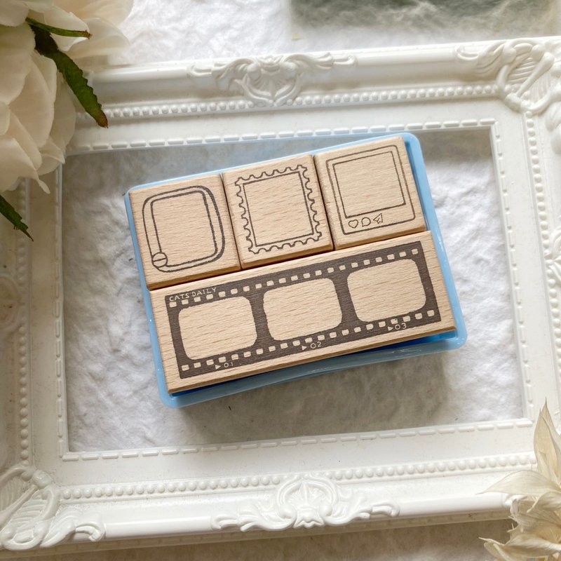 new / 喀嚓 ka cha / 印章組 Stamp Frame Set - 印章/印台 - 木頭 