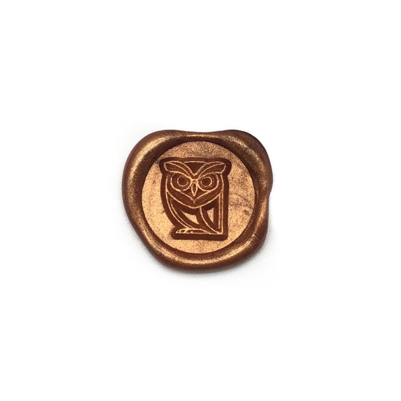 Owl Mini Wax Seal Stamp - misterrobinson - Stamps & Stamp Pads - Copper & Brass 