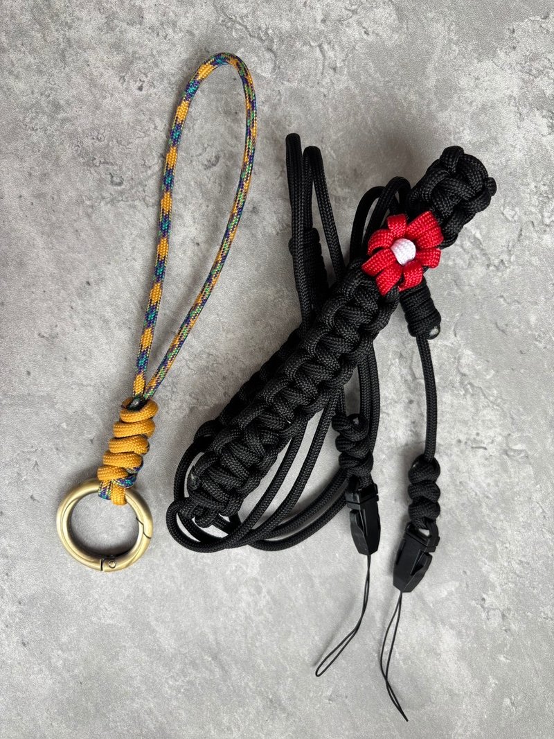 AlsoHsu handmade Rope Phone Strap with Card - เชือก/สายคล้อง - วัสดุอื่นๆ 