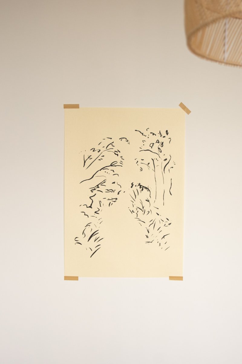 Silkscreen Print 絹印畫 Poster 海報 — 徑 - 海報/掛畫/掛布 - 紙 