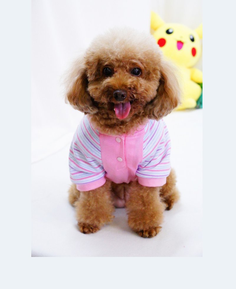Pink Mickey Comfortable T - ชุดสัตว์เลี้ยง - ผ้าฝ้าย/ผ้าลินิน สึชมพู