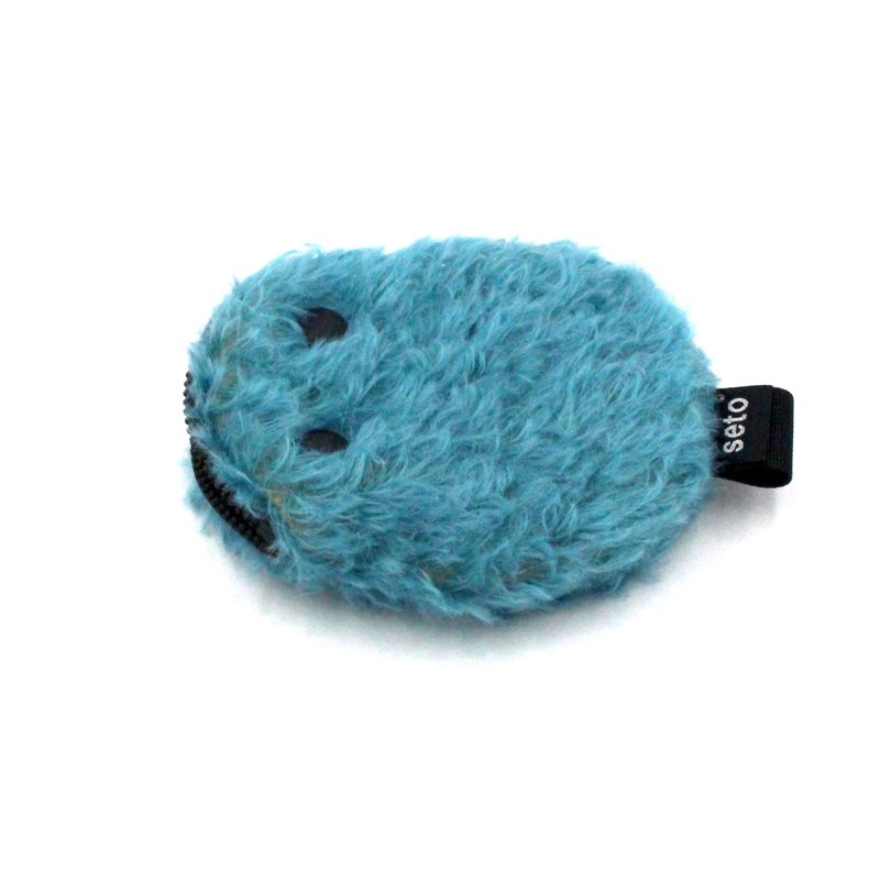 seto / creature bag / card case / coin case / Bean / teddyfur - Coin Purses - Other Materials Blue