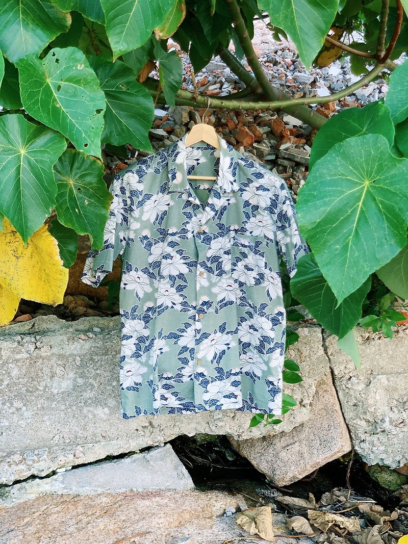 Endless Summer Eternal Hawaiian環保夏威夷襯衫 - 男襯衫/休閒襯衫 - 環保材質 綠色
