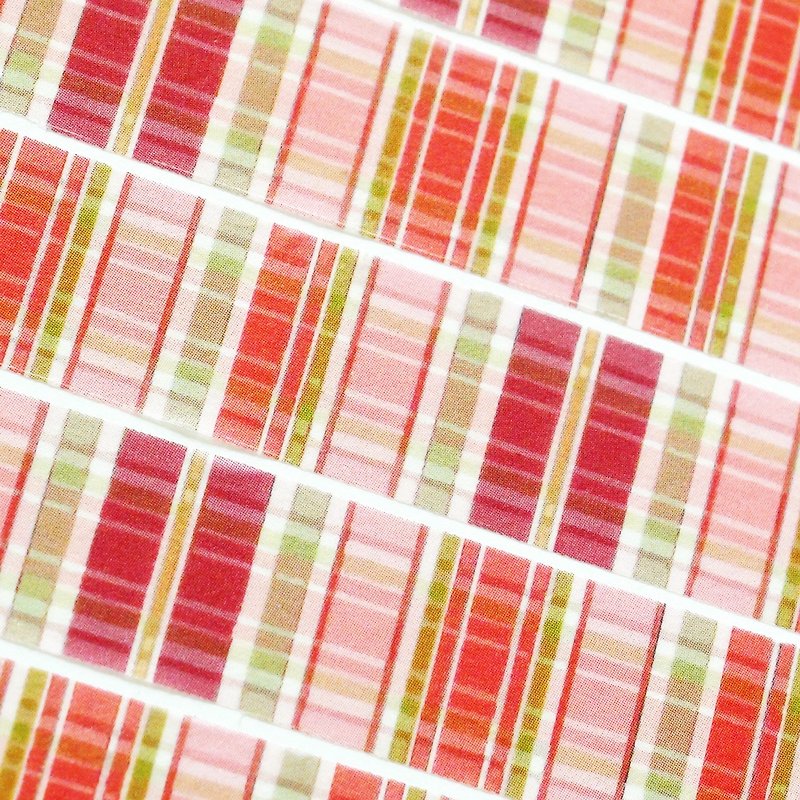 Sample Washi Tape Summer Plaid Fabric - มาสกิ้งเทป - กระดาษ 