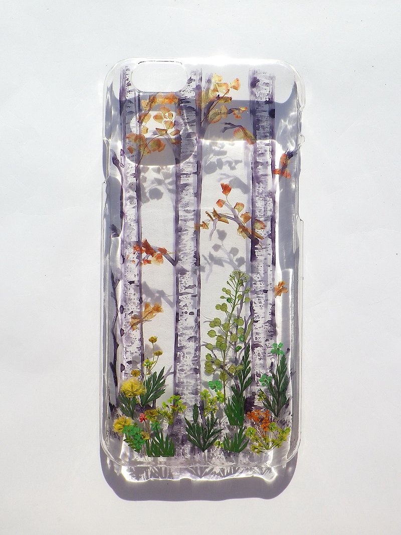 Handmade phone case, Pressed leaves with nature, iphone 6, Uncharted - เคส/ซองมือถือ - พลาสติก 
