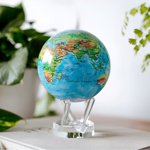 MOVA Globes 光能地球儀 官方旗艦店 MOVA光能地球儀 地形洋流地圖 Relief Map Blue居家擺設 送禮