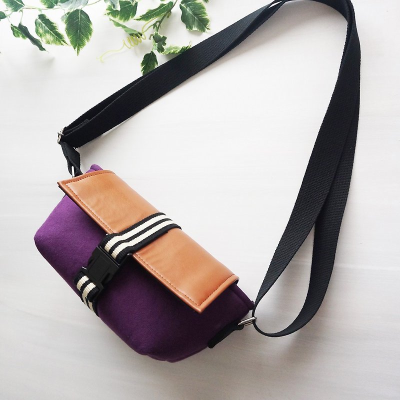 SLR Mirrorless Camera Bag Purple - กระเป๋ากล้อง - ผ้าฝ้าย/ผ้าลินิน สีม่วง