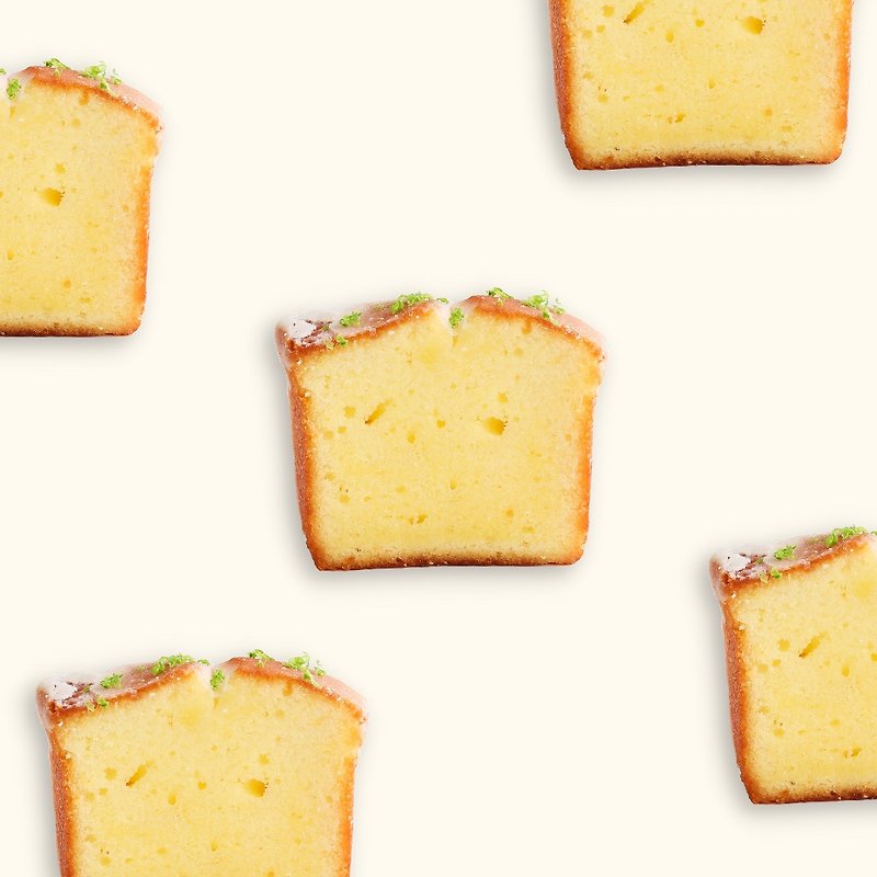 Crispy Lemon Pound Cake Single Loaf Gift Box - Cake & Desserts - Fresh Ingredients Brown