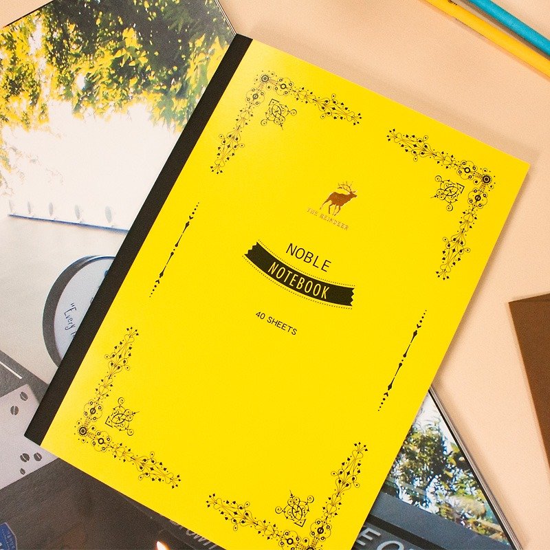 空白定頁筆記本 (鋼筆適用) - 筆記本/手帳 - 紙 黃色