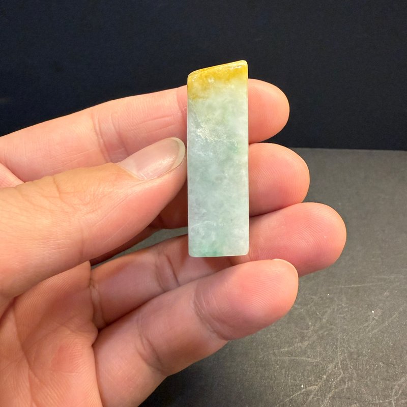 瀚玉珠寶 特賣專區 原皮三彩素面印章 天然緬甸玉印章 小翡翠印章 - 其他 - 玉石 