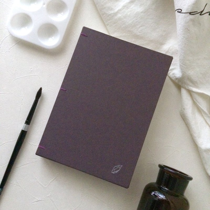 Custom Watercolor Drawing Book | 32k Watercolor Paper Selection | Deep Purple Arches Santos Baohong - Notebooks & Journals - Paper Purple