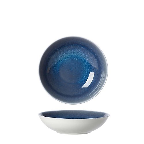 Royal Crown Derby 皇家皇冠德貝 Art Glaze藝術彩釉系列-22.5CM義式餐碗-滄藍