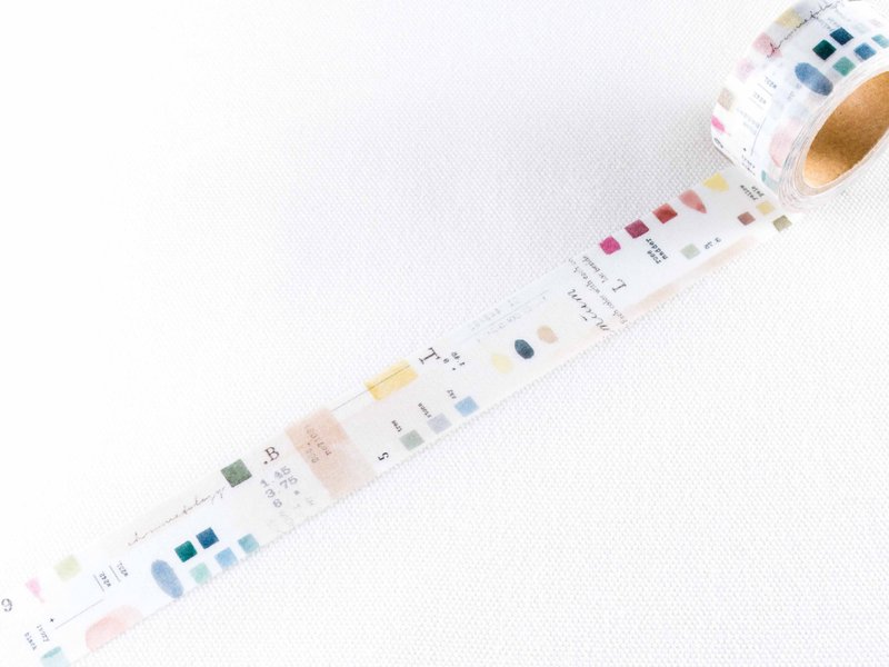 Japanese imported washi tape LiangFeng LiangFeng-Chromatics (MTW-LF083) - มาสกิ้งเทป - กระดาษ ขาว