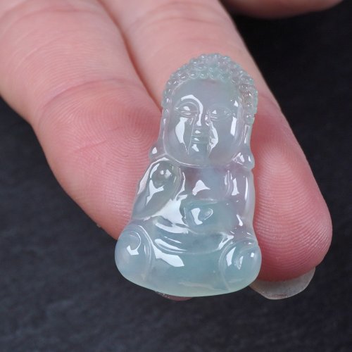 瓔珞翡翠 冰種翡翠寶寶佛 | 天然A貨翡翠 | 送禮