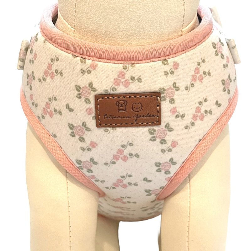 A super pretty & classy floral pattern Dog Harness & Leash - Collars & Leashes - Other Man-Made Fibers 