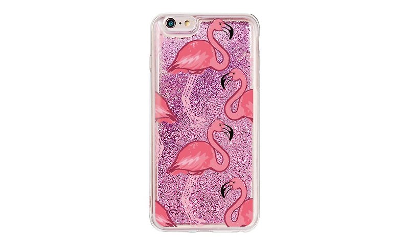 Everyone Firm - quicksand mobile phone shell - [flamingo party (girl powder)] - RD09 - Phone Cases - Plastic Pink