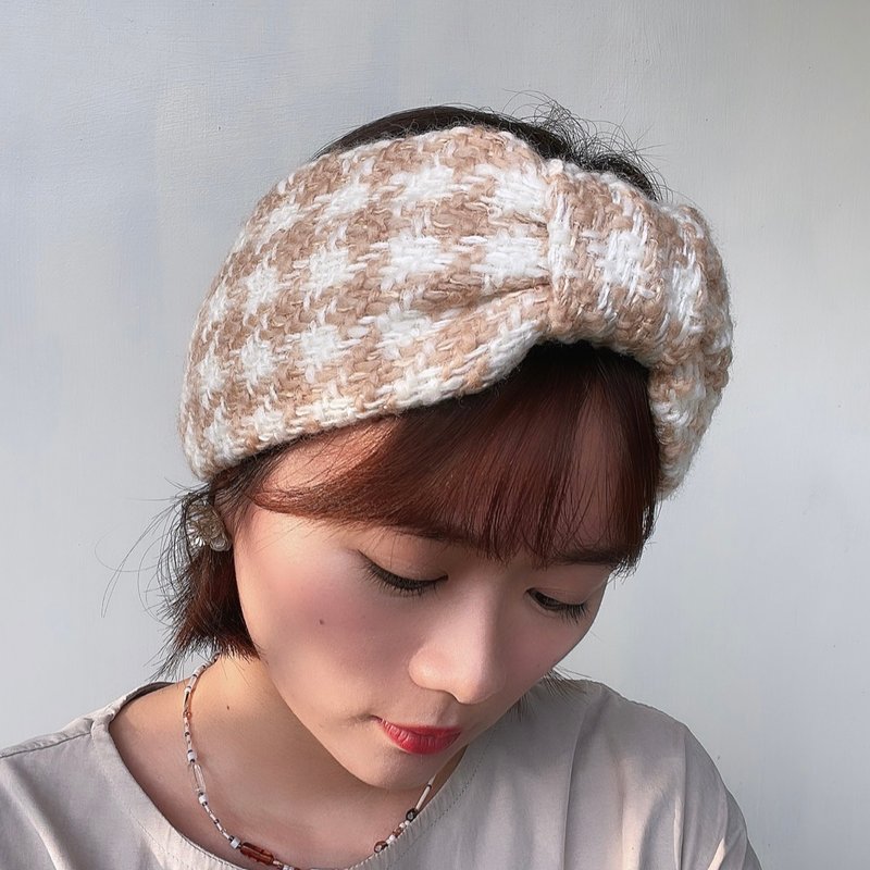 cinnamon milk tea Elastic hairband - Headbands - Polyester Orange