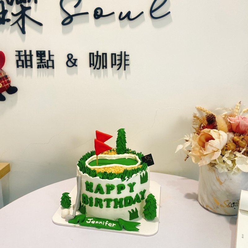 高爾夫主題 客製化蛋糕 紀念日 蛋糕 鑠甜點 生日蛋糕 台北 6吋 - 蛋糕/甜點 - 新鮮食材 