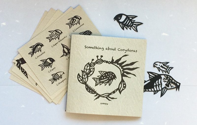 Something about Corydoras - Zine with Postcard Set of 6 - หนังสือซีน - กระดาษ สีกากี