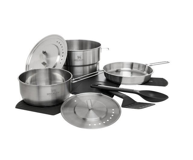 STANLEY Adventure Series Professional Camping Stainless Steel Cookware Set  of 11 - Shop stanley-tw Pots & Pans - Pinkoi