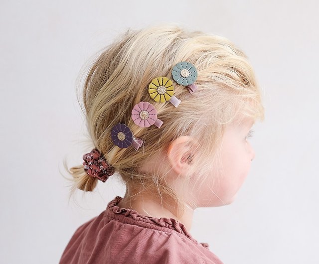 British Mimi & Lula AW22_Winter Garden-Little Daisy Mini Hair Clips 8 Into  - Shop mimiandlula-tw Baby Accessories - Pinkoi